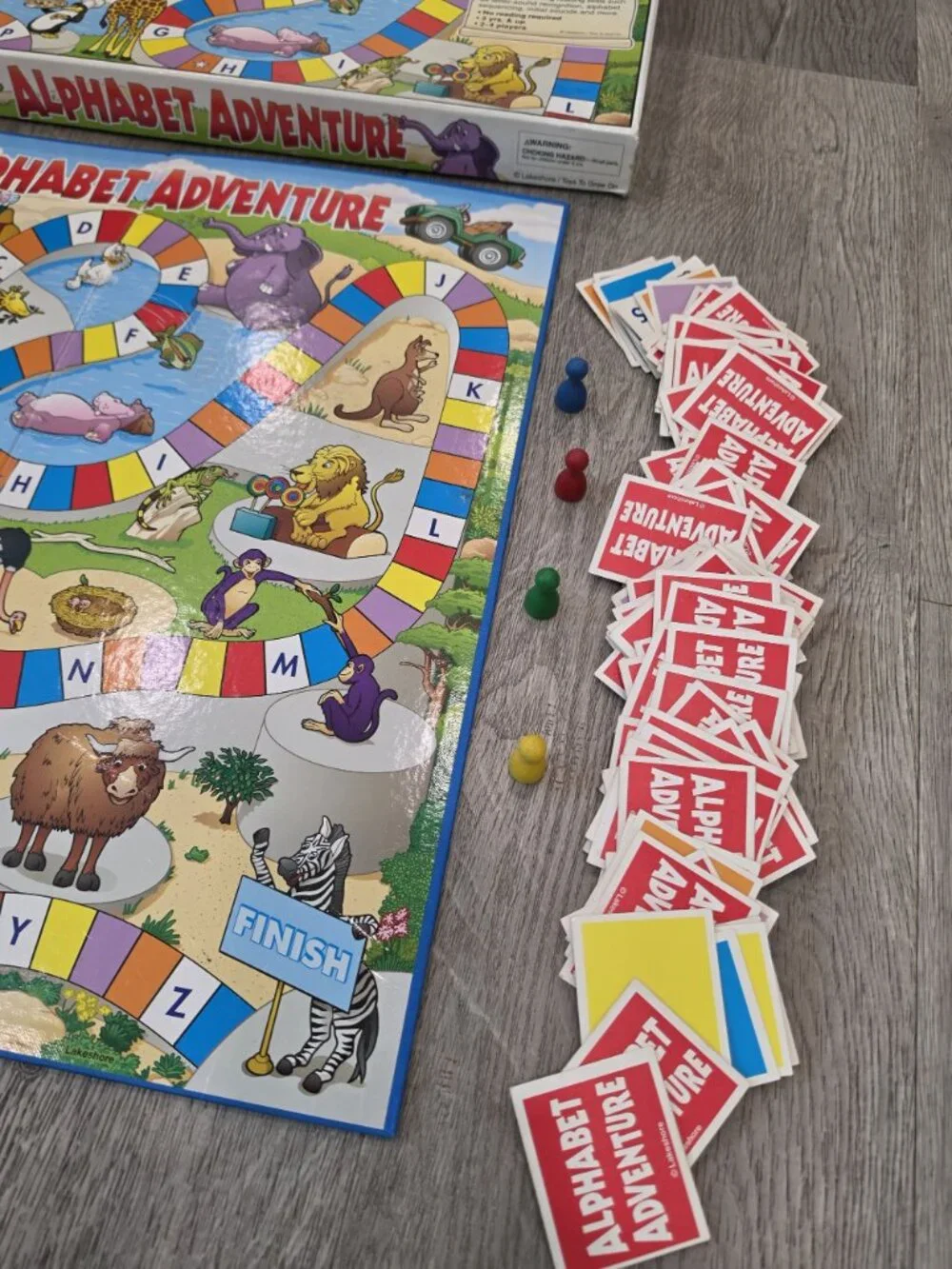 Alphabet Adventure Board Game By Lakeshore For Kids Ages 3+ Learn Letters
